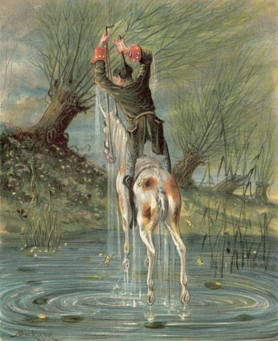 Paroni Münchausenin seikkailut (chromolitho) tekijältä Alphonse Adolphe Bichard