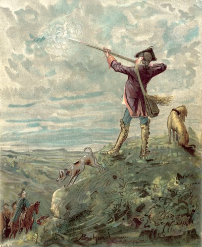 Paroni Münchausenin seikkailut (chromolitho) tekijältä Alphonse Adolphe Bichard