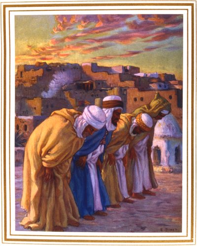 El Rekaa eli taipumus Kallistuksen rukous, 1918 tekijältä Alphonse Etienne Dinet