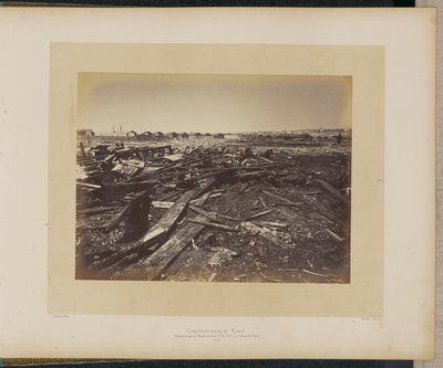 Cartoucherie Rapp. Champ de Marsin katastrofi räjähdyksen jälkeen 17. toukokuuta 1871. tekijältä Alphonse J. Liébert