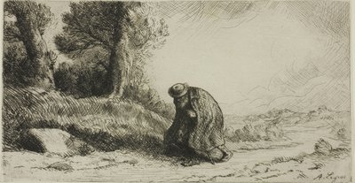 Vagabond kävelee kaistaa pitkin tekijältä Alphonse Legros