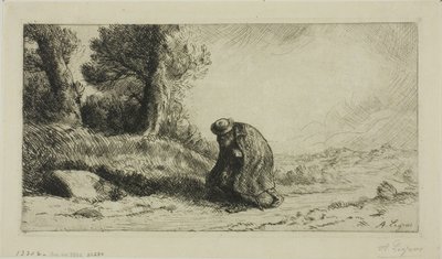 Vagabond kävelee kaistaa pitkin tekijältä Alphonse Legros