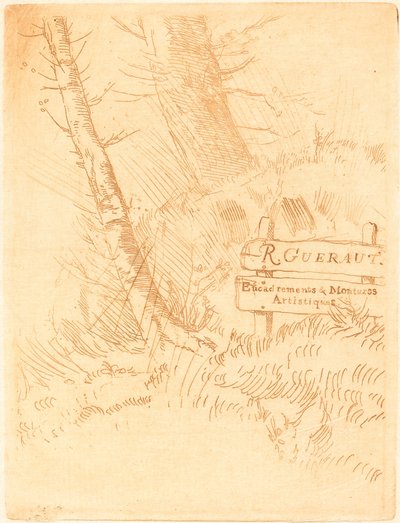 Osoite R. Gueraut Addresse de M.R. Geraut. tekijältä Alphonse Legros