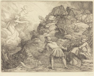 Allegoria talonpojasta ja omaisuudesta Talonpoika ja omaisuus: allegorinen aihe. tekijältä Alphonse Legros