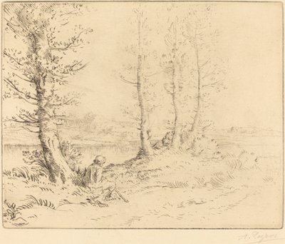 Joen varrella (Le long de la rive) tekijältä Alphonse Legros