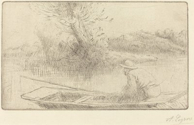 Thamesin varrella Thamesilla. tekijältä Alphonse Legros