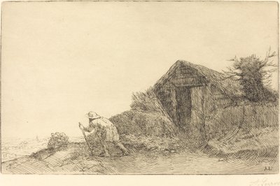 Kukkulan huipulla Mäen huipulla. tekijältä Alphonse Legros