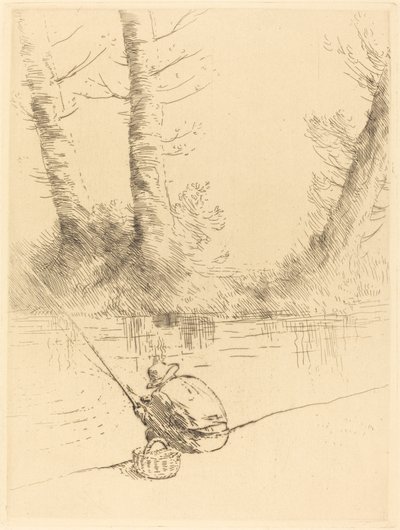 Kalastaja (onkija) tekijältä Alphonse Legros