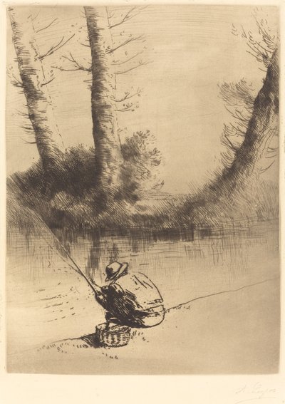 Onkija Kalastaja. tekijältä Alphonse Legros