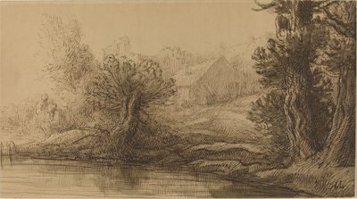 Joen ranta tekijältä Alphonse Legros