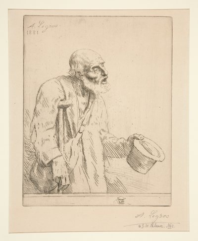 Kerjäläinen kainalosauvoineen tekijältä Alphonse Legros