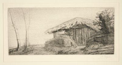 Lammastarha rinteessä (paimen tekijältä Alphonse Legros