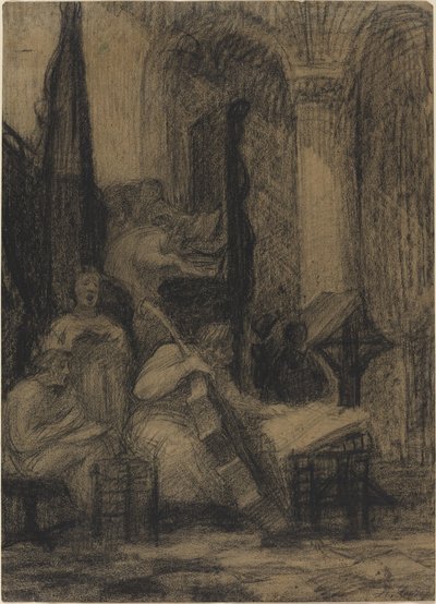 Espanjalaisen kirkon kuoro. tekijältä Alphonse Legros