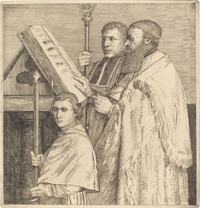 Koristerit, 2. levy (Le lutrin) tekijältä Alphonse Legros