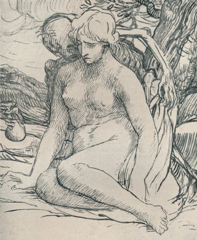 Death the Wooer, c1895, 1923 tekijältä Alphonse Legros