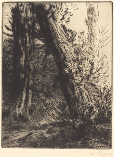 Puron reuna (Bord de ruisseau) tekijältä Alphonse Legros