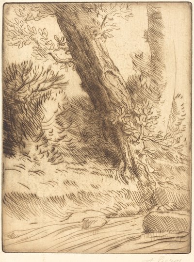Puron reuna (Bord de ruisseau) tekijältä Alphonse Legros