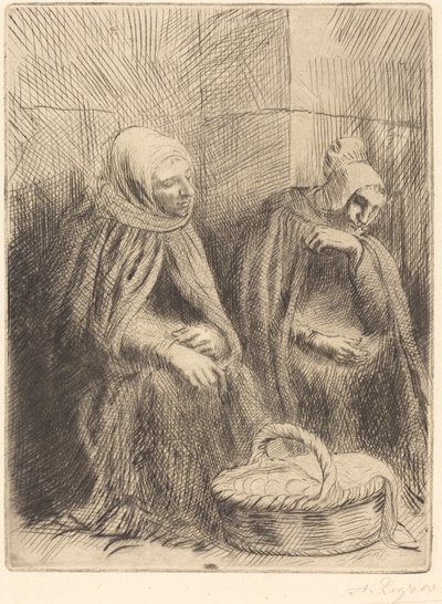 Munanmyyjät, 1. lautanen tekijältä Alphonse Legros