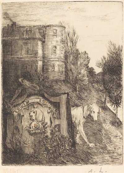 Ex-Libris Edwin Edwards. tekijältä Alphonse Legros