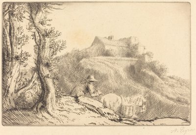 Maatila kukkulalla tekijältä Alphonse Legros