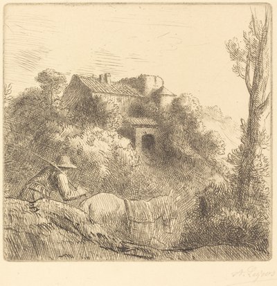 Maatila kukkulalla Maatila kukkulalla. tekijältä Alphonse Legros