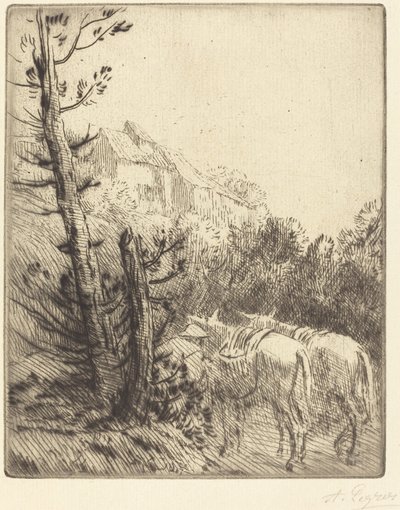 Maatila rinteessä tekijältä Alphonse Legros