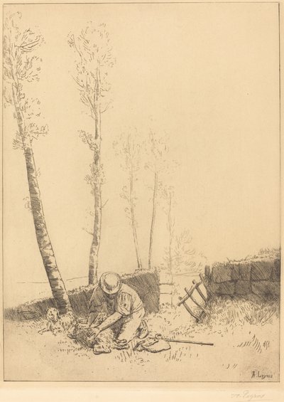 Lampaan löytäminen (Le mouton retrouve) tekijältä Alphonse Legros