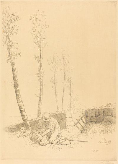 Lampaan löytäminen (Le mouton retrouve) tekijältä Alphonse Legros