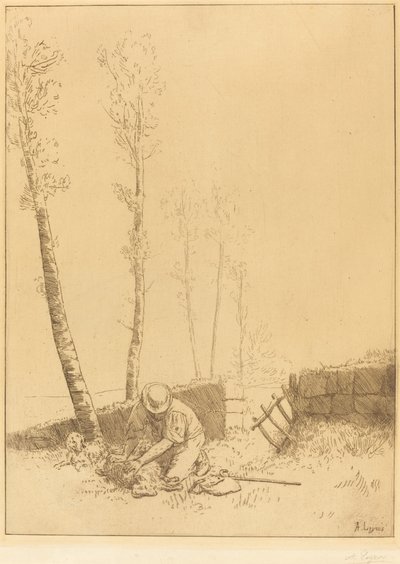 Lampaan löytäminen (Le mouton retrouve) tekijältä Alphonse Legros
