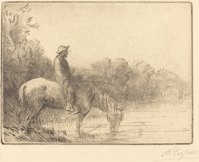 Fording a River (Le gue) tekijältä Alphonse Legros