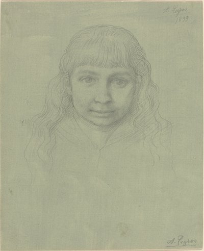 Lapsen pää tekijältä Alphonse Legros