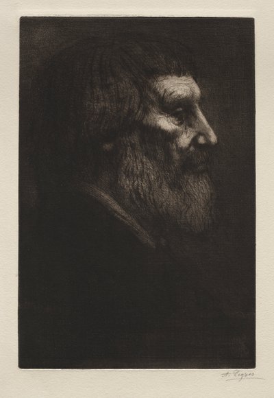 Miehen pää tekijältä Alphonse Legros
