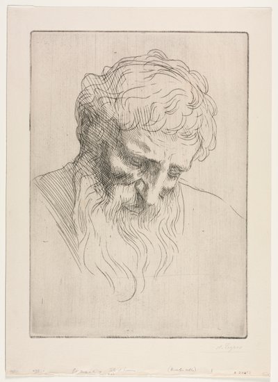 Miehen pää tekijältä Alphonse Legros