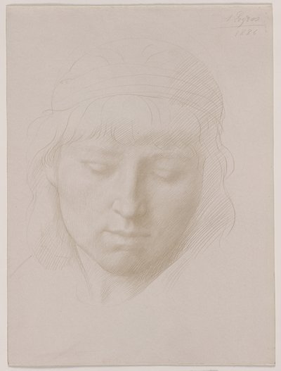 Miehen pää tekijältä Alphonse Legros