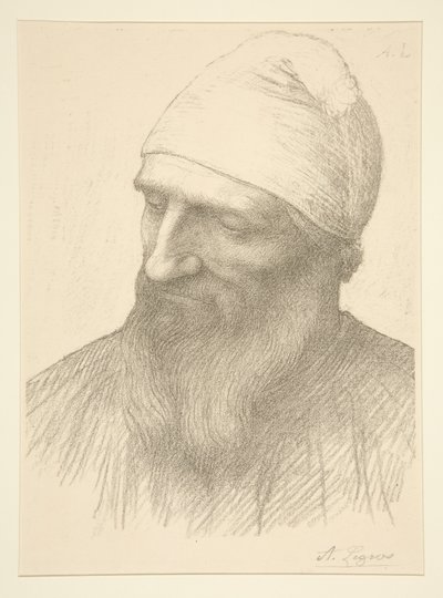 Miehen pää tekijältä Alphonse Legros