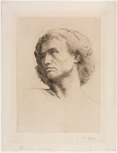 Miehen pää. tekijältä Alphonse Legros