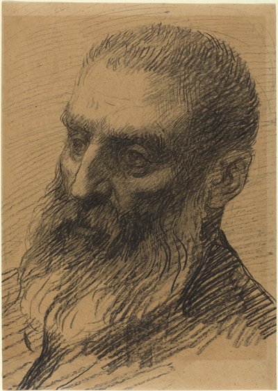 Vasemmalle päin olevan miehen pää tekijältä Alphonse Legros
