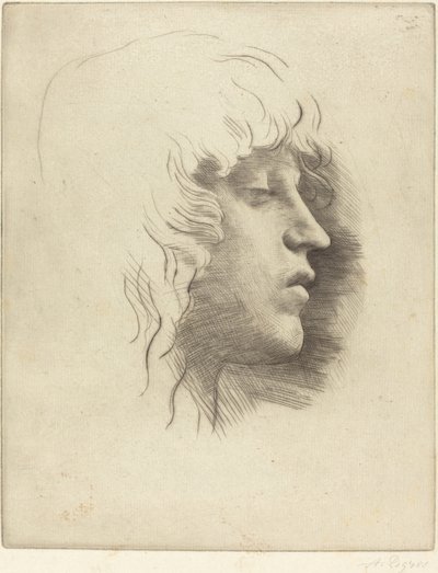 Nuoren tytön pää tekijältä Alphonse Legros