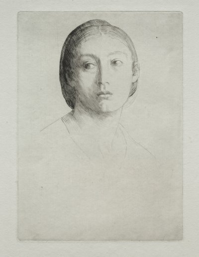Nuoren tytön pää. tekijältä Alphonse Legros