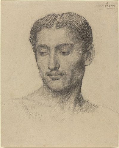 Nuoren miehen pää tekijältä Alphonse Legros