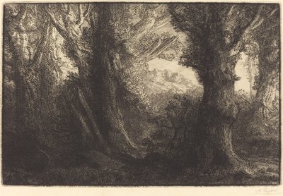 Contevillen metsässä (Dans la foret de Conteville) tekijältä Alphonse Legros