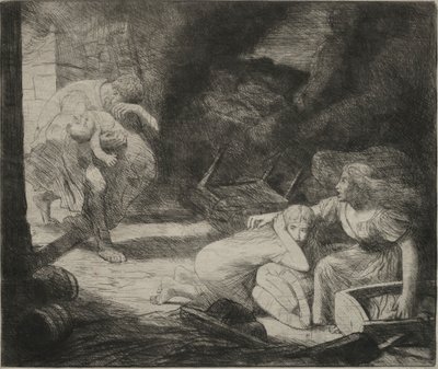 Lincendie, 1876. tekijältä Alphonse Legros