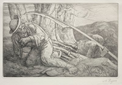 Kuolema ja puunhakkaaja (5. levy) tekijältä Alphonse Legros