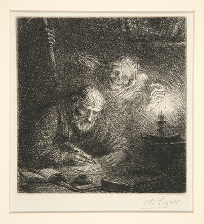 Kuolema ja filosofi tekijältä Alphonse Legros