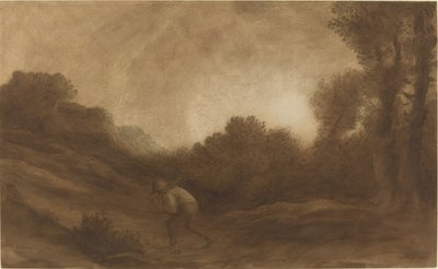 Maisema, ilta. tekijältä Alphonse Legros