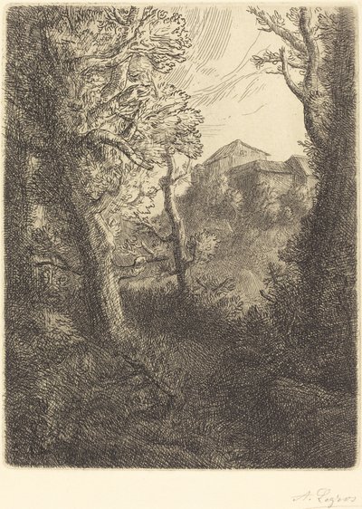 Maisema Maisema. tekijältä Alphonse Legros