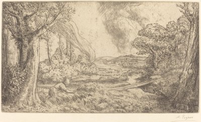 Maisema Maisema. tekijältä Alphonse Legros