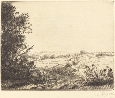 Maisema: Tie Horvilleen Paysage: Chemin d