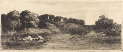 Maisema veneellä, 1. levy Maisema veneellä. tekijältä Alphonse Legros