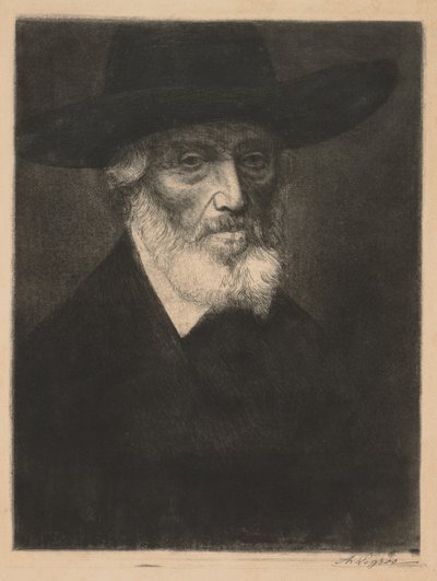 Thomas Carlylen suuri muotokuva. tekijältä Alphonse Legros